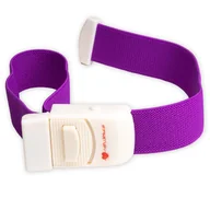 Apteczki i materiały opatrunkowe - Opaska uciskowa Staza automatyczna Ratujesz TM-A001 fioletowa - miniaturka - grafika 1