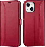 Etui i futerały do telefonów - Etui na telefon komórkowy iPhone 13 Mini składane etui ochronne, czerwone - miniaturka - grafika 1