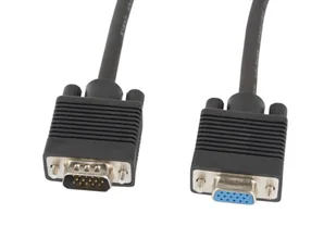 Lanberg CA-VGAC-10CC-0018-B+ kabel VGA 1,8 m VGA (D-Sub) Czarny - Kable komputerowe i do monitorów - miniaturka - grafika 1