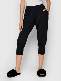 Piżamy damskie - Hanro Spodnie piżamowe Yoga 8389 Czarny - grafika 1