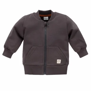 Pinokio Bluza Dziecięca Rozpinana Olivier 62 Grafit - Bluzy dla dziewczynek - miniaturka - grafika 1