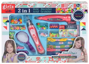 Zestaw do zaplatania włosów z koralikami Inni - Zabawy w naśladowanie dorosłych Zestaw do zaplatania włosów z koralikami Inni - Zabawy w naśladowanie dorosłych - miniaturka - grafika 1