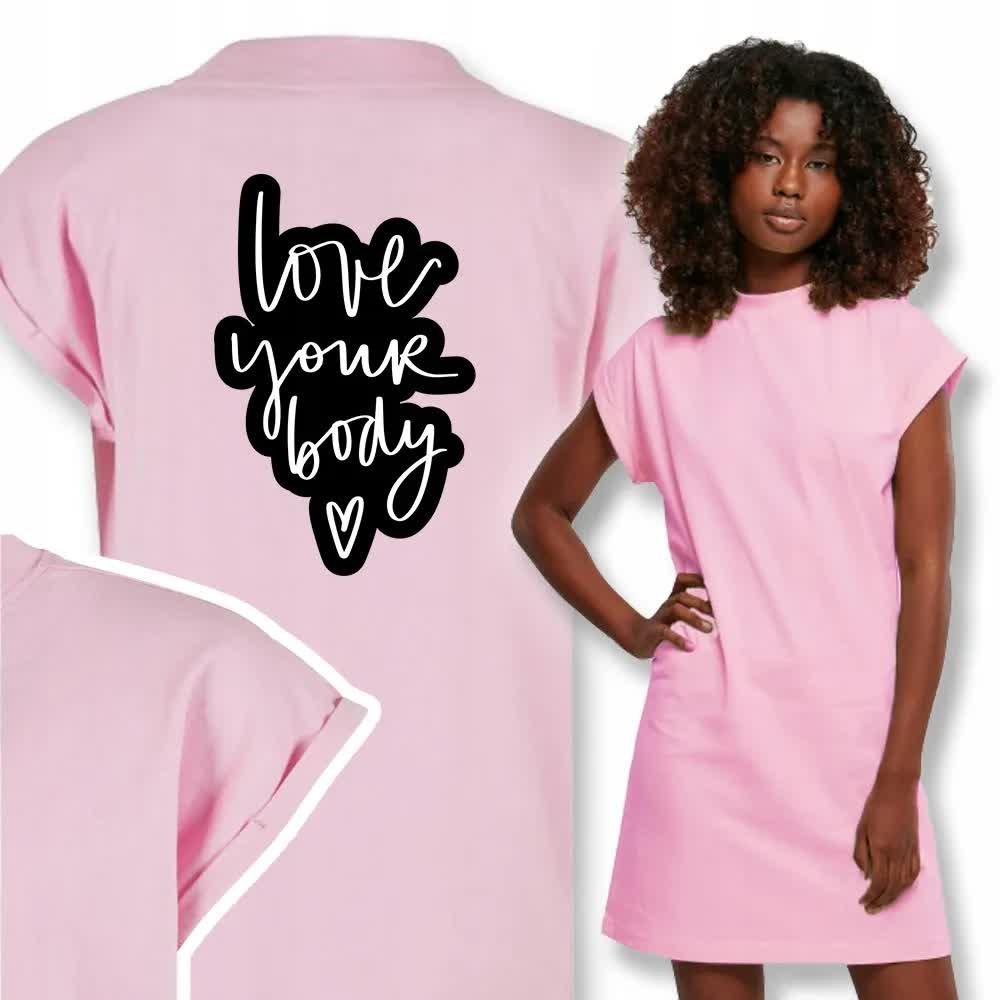 Ładna Wygodna Koszula Nocna LOVE YOUR BODY Wz - S