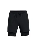 Spodenki damskie - Under Armour UA tkane szorty Wdmk, Castlerock/białe, XL - miniaturka - grafika 1
