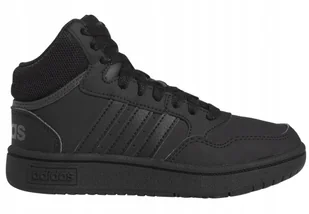 Adidas Buty Sportowe Za Kostkę Wiązane Hoops Mid HR0228 R. 34 - Buty sportowe damskie - miniaturka - grafika 1