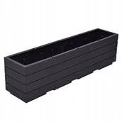 Donice - 41889 Osłonka do skrzynki balkonowej 80 x 18 x 22 cm grafitowa OŁER - miniaturka - grafika 1