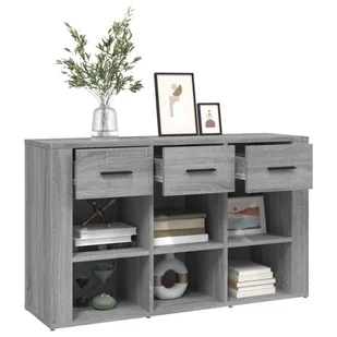 Lumarko Szafka, szary dąb sonoma 100x30x59,5 cm materiał drewnopochodny - Szafki do salonu - miniaturka - grafika 6