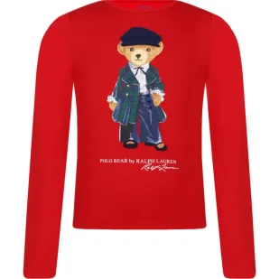 POLO RALPH LAUREN Bluzka Regular Fit - Bluzy dla dziewczynek - miniaturka - grafika 1