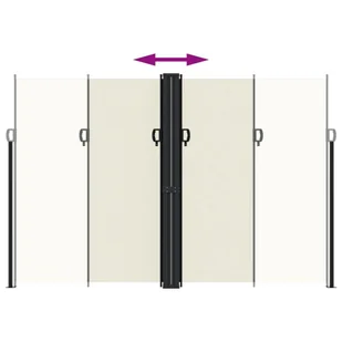 Zwijana markiza boczna, kremowa, 220x1000 cm Lumarko! - Markizy - miniaturka - grafika 6