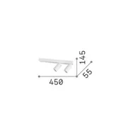 Lampy sufitowe - Ideallux Reflektor sufitowy Ideal Lux Profilo, czarny, 2-punktowy, metalowy - miniaturka - grafika 1