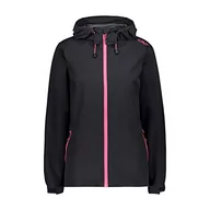 Kurtki damskie - CMP Damska kurtka wiatroodporna i wodoodporna Rain Jacket Wp 10 000 kurtka przeciwdeszczowa szary Antracytowy połysk D34 - miniaturka - grafika 1