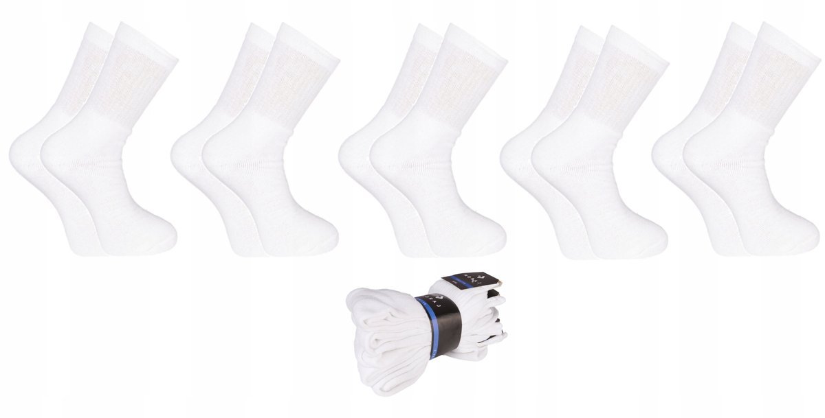 Skarpetki Bawełniane Skarpety Grube Ciepłe Męskie frotte 5 PAR MORAJ 43-45