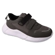 Buty dla dziewczynek - Befado obuwie dziecięce grey/black 452Y008 szare - miniaturka - grafika 1