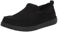 Kapcie damskie - Skechers Męskie kapcie MELSON Willmore, czarne mikrofibra, 40 EU - miniaturka - grafika 1