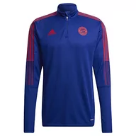 Koszulki męskie - adidas Męski top długi dzianinowy, tajemniczy tusz/FCB True Red,L - miniaturka - grafika 1