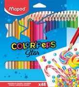 Przybory szkolne - Cx Dystrybucja Kredki trójkątne Color'Peps, 48 kolorów - miniaturka - grafika 1
