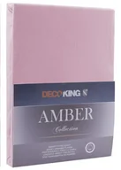 Prześcieradła - DecoKing Jersey/AMBER/OLDLILAC/120-140x200+30 - miniaturka - grafika 1