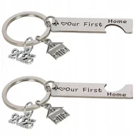 Breloki - Prezent na nowy dom mieszkanie pamiątka brelok do kluczy prezent first home - miniaturka - grafika 1