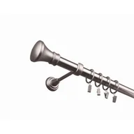 Karnisze - Karnisz pojedynczy 25 mm chrom mat I 160 cm Luxor żabka - miniaturka - grafika 1