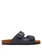 Klapki i japonki męskie - Pepe Jeans Klapki PMS90110 Granatowy - miniaturka - grafika 1