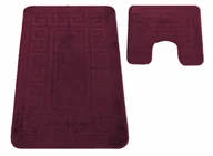 Dywaniki łazienkowe - Eleganckie fioletowe dywaniki łazienkowe Z8-G73 - miniaturka - grafika 1