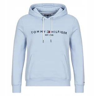 TOMMY HILFIGER Est 1985 Bluza Męska z Kapturem Błękitna Premium r. L - Bluzy męskie - miniaturka - grafika 1