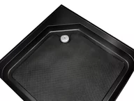 Brodziki prysznicowe - Brodzik czarny 90x90 kwadratowy 13,5 do mona 90 - miniaturka - grafika 1