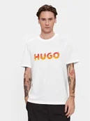 Koszulki męskie - Hugo T-Shirt Danda 50504542 Biały Regular Fit - miniaturka - grafika 1