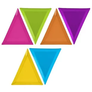 Party Deco Talerzyki trójkątne Potworki - 6 szt. TPP9 - Urodziny dziecka - miniaturka - grafika 1