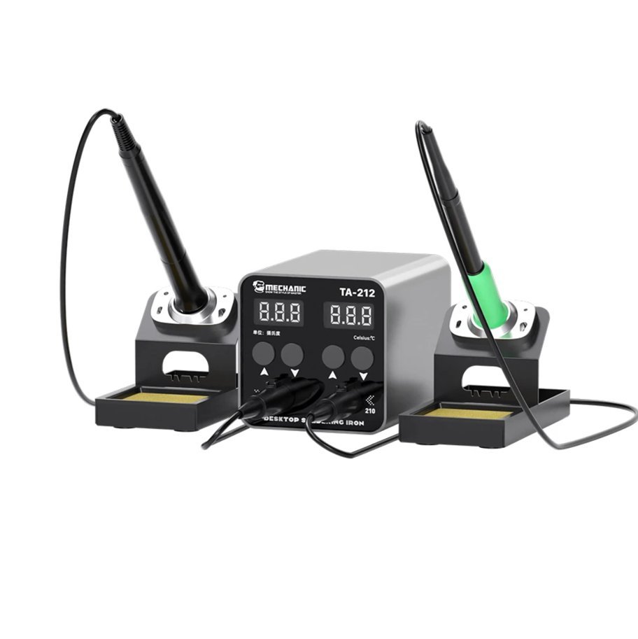 MECHANIC TA-212 Dwustanowiskowa stacja lutownicza do mikrolutowania / Lutownica