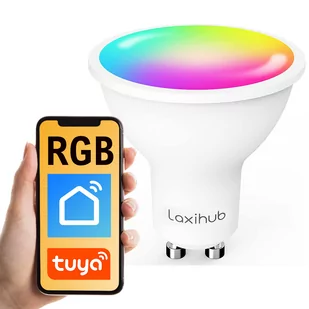 Inteligentna żarówka RGB WiFi GU10 Tuya Laxihub - Świetlówki - miniaturka - grafika 1