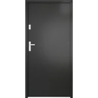 Drzwi zewnętrzne - Drzwi stalowe zewnętrzne wejściowe Hertz antracytowe 90 lewe - miniaturka - grafika 1