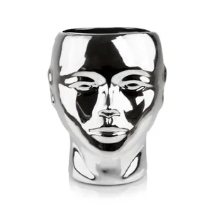 Osłonka ceramiczna głowa srerbna 20 cm - Donice - miniaturka - grafika 1