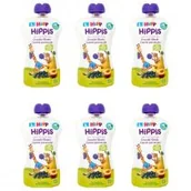 Desery dla dzieci - Hipp Mus owocowy Gruszki-Śliwki-Czarne porzeczki po 6. miesiącu zestaw 6 x 100 g Bio - miniaturka - grafika 1