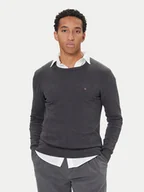 Swetry męskie - Tommy Hilfiger Sweter Essential Ssnl MW0MW39999 Szary Regular Fit - miniaturka - grafika 1