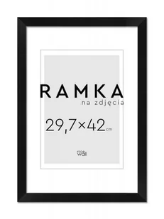 Ramka na zdjęcia A3 29,7x42 cm Czarna - Ramki na zdjęcia - miniaturka - grafika 1