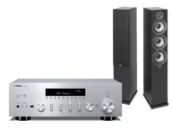Zestawy stereo - Yamaha R-N600A (srebrny) + Debut 2.0 F6.2 (czarny) - miniaturka - grafika 1