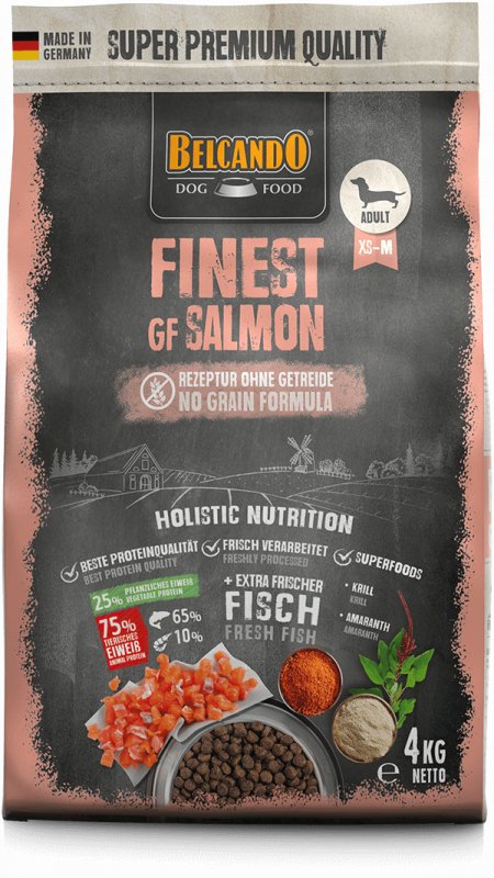 BELCANDO Finest Grain Free Salmon XS-M 4 kg sucha karma dla psa łosoś