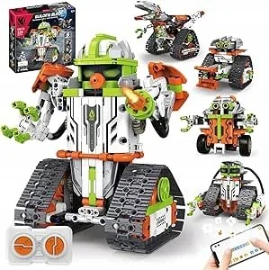 ZESTAW KLOCKÓW TECHNIK ROBOT EDUKACYJNY ZDALNIE STEROWANY 5w1 PROGRAMOWANY - Roboty dla dzieci - miniaturka - grafika 1