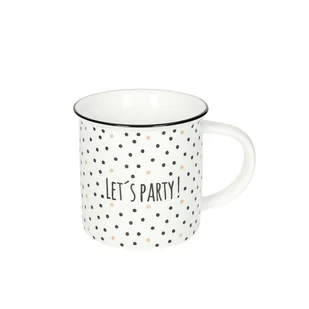 Dekoria Kubek Lets Party 200ml 13 x 9,5 x 9,5 cm 812-549 - Kubki - miniaturka - grafika 1