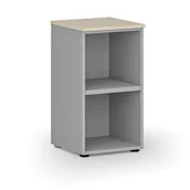Regały biurowe - Regał biurowy PRIMO GRAY, 740 x 400 x 420 mm, szary/brzoza - miniaturka - grafika 1