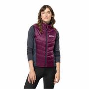 Kamizelki damskie - Kamizelka rowerowa damska Jack Wolfskin MOROBBIA INS VEST W wild berry - XS - miniaturka - grafika 1