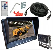 Kamery cofania - Zestaw Hermetyczny Kabel 4PIN Kamera Cofania Z Monitorem Rejestratorem B6M - miniaturka - grafika 1