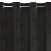 Zasłony - Euro Firany Zasłona Velvet Eliza 140 x 250 Przelotka Czarny Zasłona Velvet Eliza 140 x 250 Przelotka Czarny - miniaturka - grafika 1