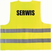 Odzież robocza - Kamizelka odblaskowa z nadrukiem SERWIS rozmiar L - miniaturka - grafika 1