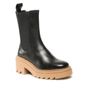 Botki damskie - Botki Gino Rossi RST-CIRCLE-02C Czarny - miniaturka - grafika 1