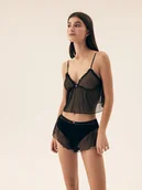 Piżamy damskie - Piżama damska Verberry Bloovii czarny L - miniaturka - grafika 1