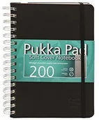 Szkolne artykuły papiernicze - Pukka Pad Kołonotatnik soft cover A5 Czarny - miniaturka - grafika 1