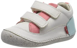 KICKERS Sostankro, niskie botki ze sznurowadłami unisex - dla dzieci i chłopców, Blanc Rose Bleu, 22 EU - Botki damskie - miniaturka - grafika 1