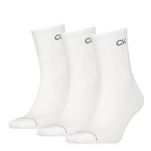 Calvin Klein Męskie krótkie skarpety (3 sztuki), biały, rozmiar uniwersalny - Skarpetki męskie - miniaturka - grafika 1